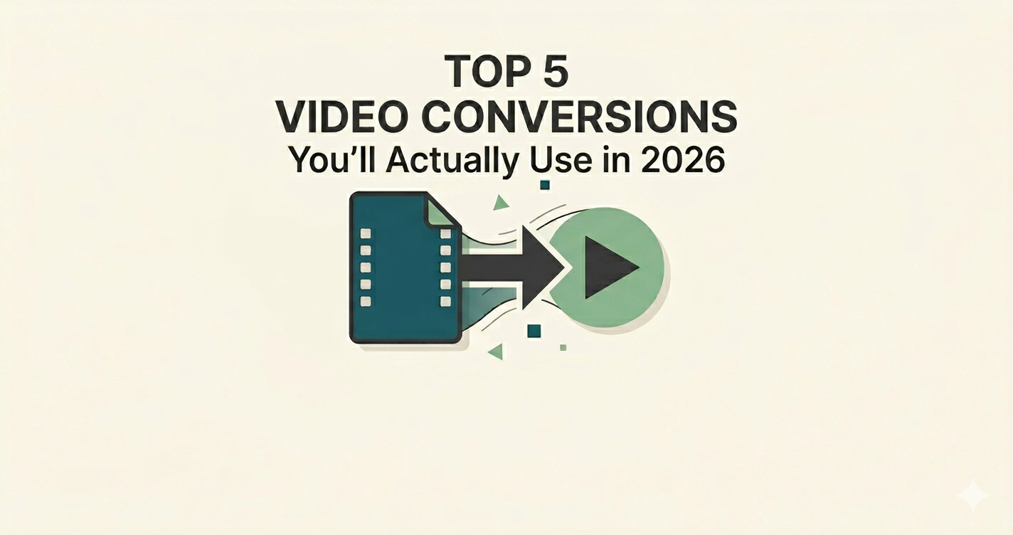 Top 5 Video Conversions You'll Actually Use in 2026